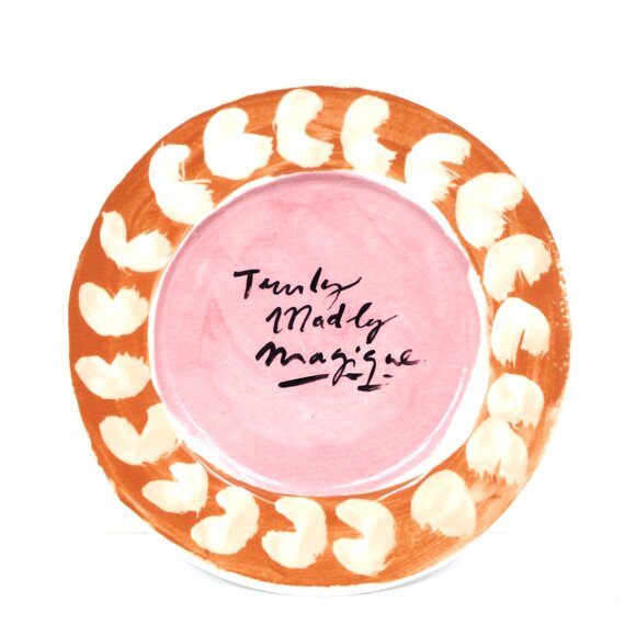 Anthropologie Hotel Magique Melange Stoneware Dessert Salad Plate Set of 4 - Picture 2 of 16